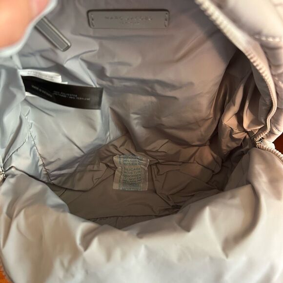 NWT Marc Jacobs Backpack Ghost Grey Puffer - Picture 6 of 11